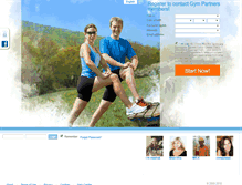 Tablet Screenshot of gympartners.datingbuddies.com