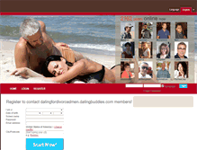 Tablet Screenshot of datingfordivorcedmen.datingbuddies.com